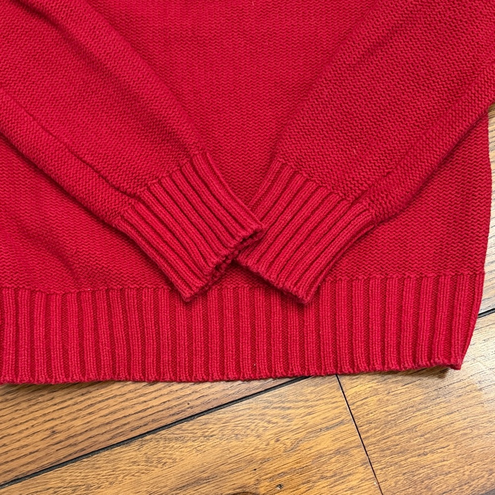 Ralph Lauren Red Shawl Collar Sweater - Picture 5 of 5